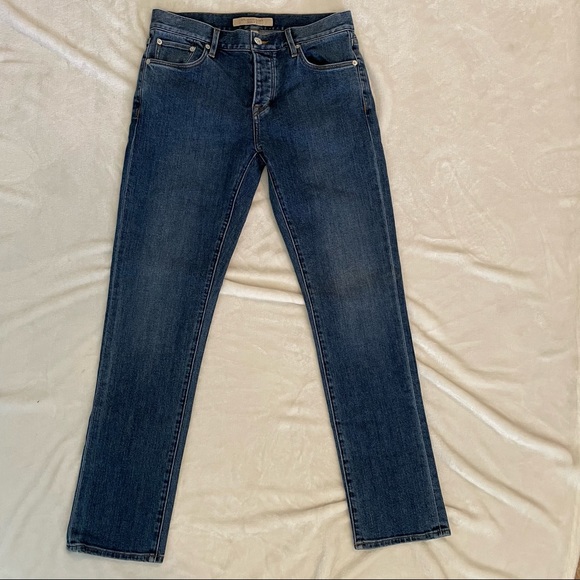 Burberry Other - Burberry Brit Button Fly Straight Medium Wash Jeans
